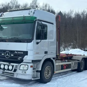 Mercedes Actros 2525 L 6X2 - Joab 20 tonn krok - V8- Euro 4 - Eu-godkjent  - Leveringsklar