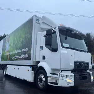 Renault D Z.E Electric Skapbil - SKAB påbygg m/ Hel sideåpning