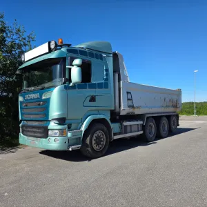 Scania R580 8x4 tippbil - Zetterbergs påbygg