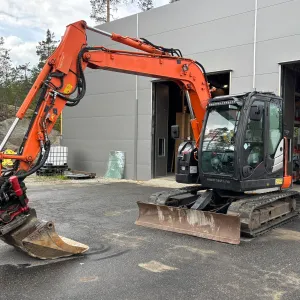 Hitachi ZX85US-5A - Rototilt - 3 skuffer - Ny sertifisering - Godt utstyrt -  Leveringsklar