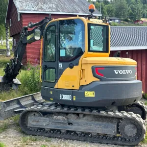 Volvo ECR88D - Rototilt -3 skuffer -  Skjær -  Sertifisert - Lav time-stand -  Leveringsklar