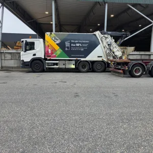 Scania P410 komprimatorbil - 1 kammer NTM påbygg m/ Kran